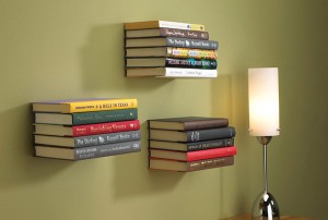 invisible book shelf