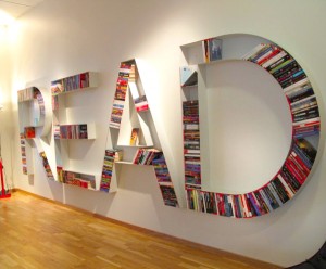 read book shelf
